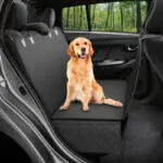 Dog Car Seat Cover View Mesh Pet Carrier Hammock Safety Protector Car Rear Back Seat Mat With Zipper And Pocket For Travel - Image 9